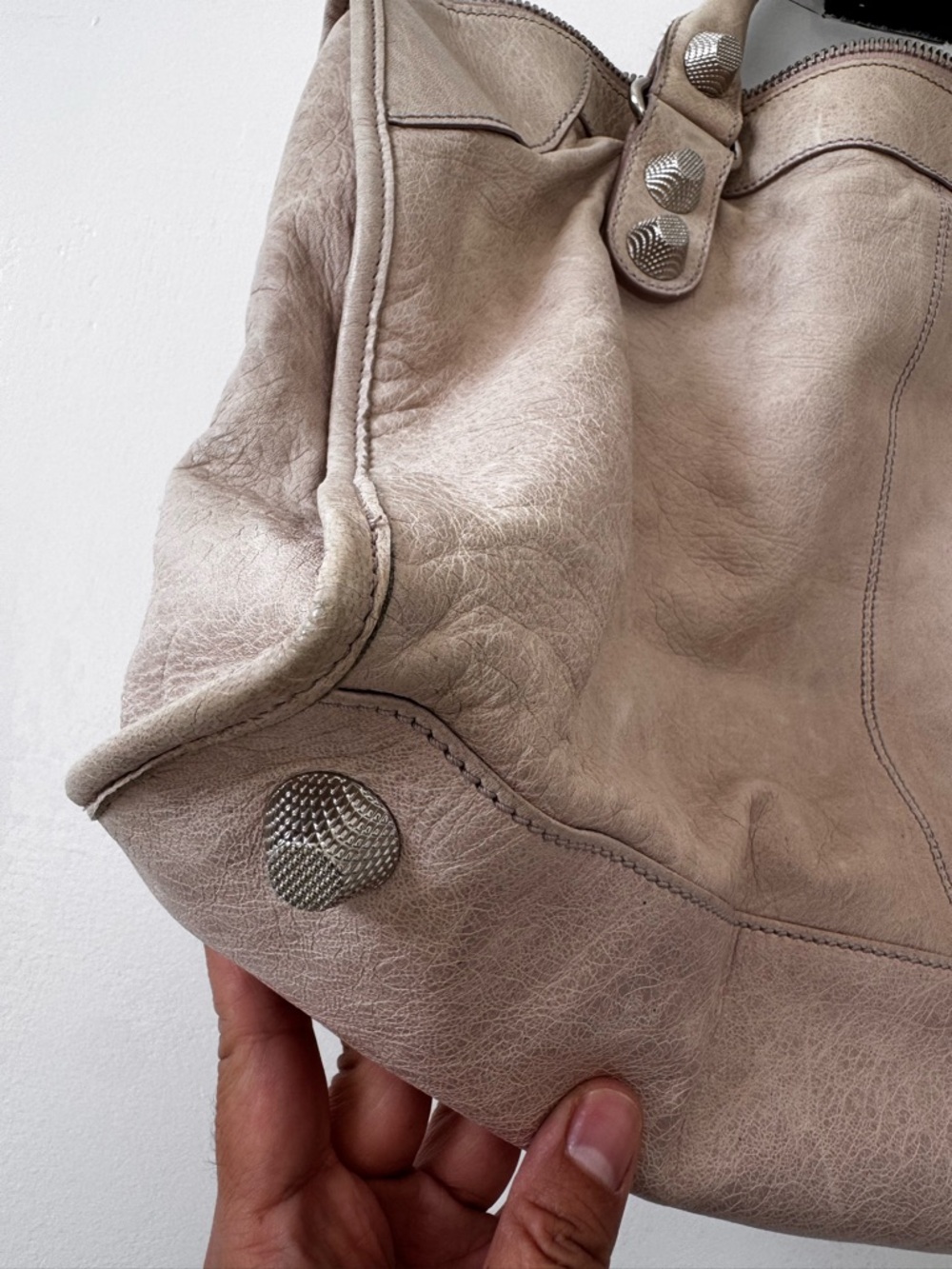 Balenciaga dusty pink Leather Work Bag - Picture 6 of 16